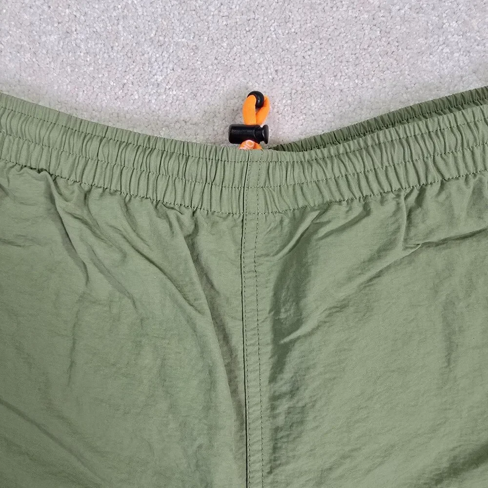 Orvis Lined Nylon Shell Fishing Shorts Men's L Olive Green Drawstring Pockets
